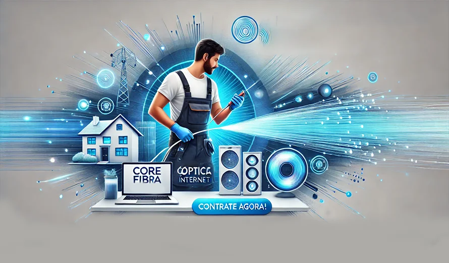 imagem para instalação internet fibra óptica